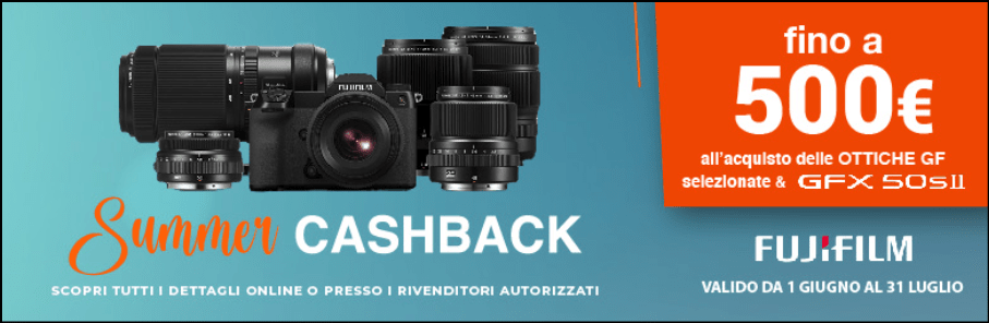 Cashback Fuji gamma GFX - Summer Cashback Fujifilm 2022
